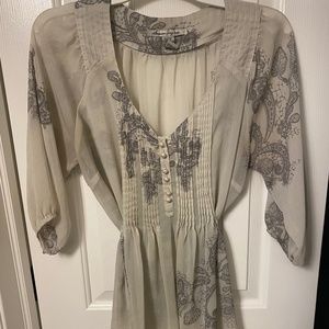 American Rag flowy blouse with tie